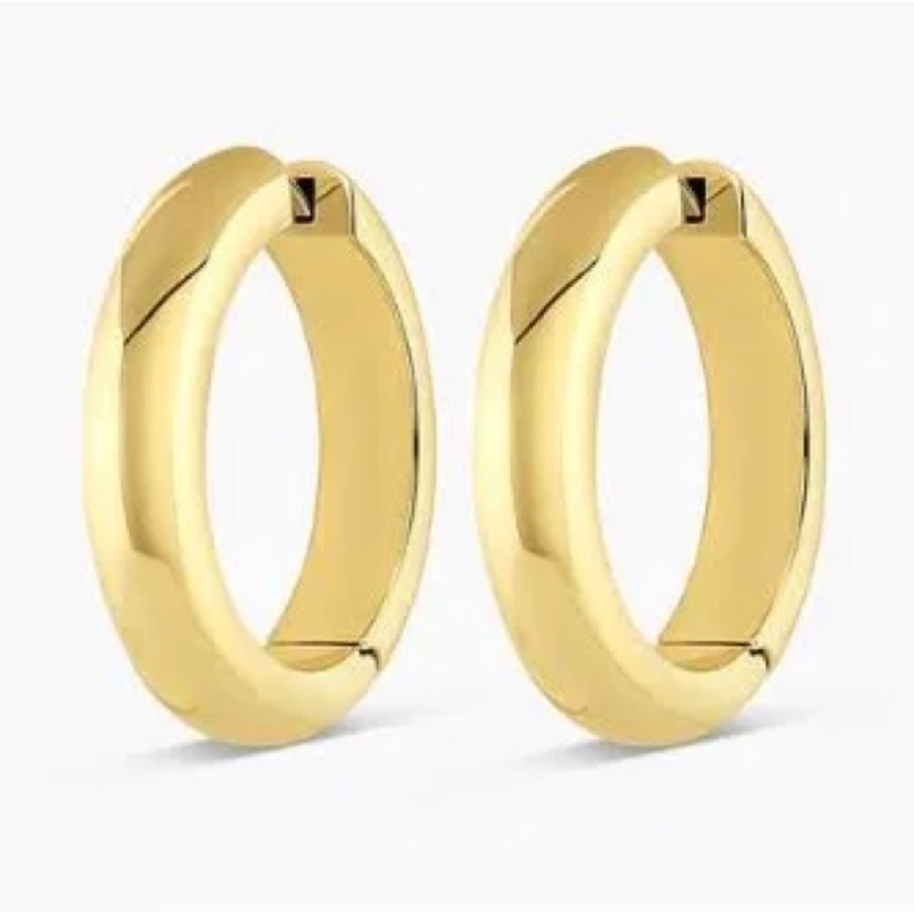 Gorjana Statement Gold Hoop Earrings - Picture 4 of 4